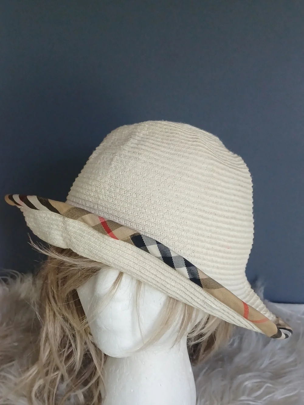 Vintage Early 2000' Burberry London By Patricia Underwood Colab Hat